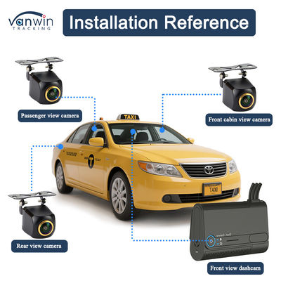 Высокопроизводительная камера 1-4 Dash Cam Video MDVR с AADA BSD DMS WIFI GPS 4G функциональность Автомобильная камера для такси