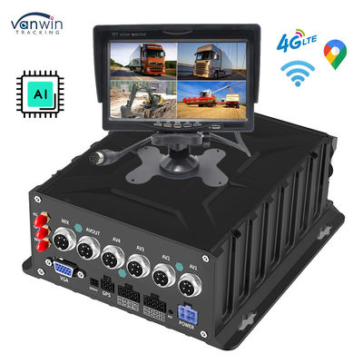 4CH 1080P Мониторинг транспортного средства Обратная резервная камера ИИ MDVR Система GPS-трекера транспортного средства