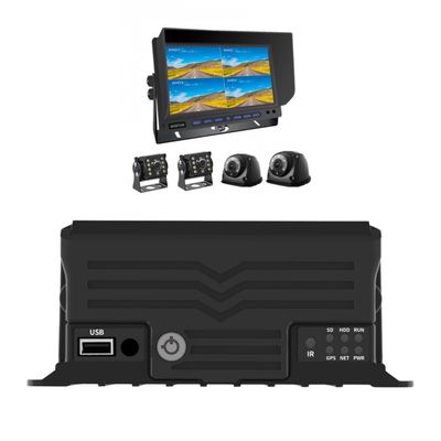 4-канальный ИИ MDVR с GPS Vehicle Tracker Blind Spot Detection Vehicle Mounted Hard Disk Recorder (МДВР с 4 каналами ИИ с GPS Vehicle Tracker), установленный на жестком диске