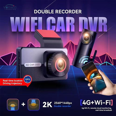 Dash Cam 2K 4G Dual Lens Dash Camera Night Vision Car Black Box DVR для вождения автомобиля