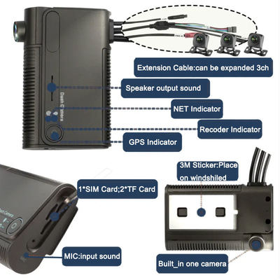 Новый продукт - полный HD 1080P записыватель вождения 1-4 каналы Глобальная система позиционирования камера слежения транспортного средства