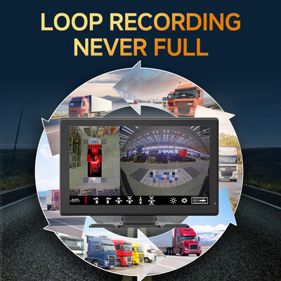 Система кругового обзора AI MDVR с четырьмя камерами «рыбий глаз», ночным видением и высокоскоростной записью для тяжелых транспортных средств