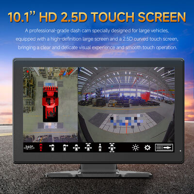 Система кругового обзора AI MDVR с четырьмя камерами «рыбий глаз», ночным видением и высокоскоростной записью для тяжелых транспортных средств