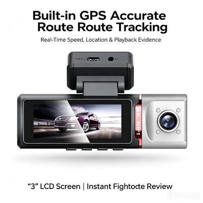 3-канальная ИИ 4G Dash Camera 4K Front, ADAS & DMS, GPS Tracking, 24/7 парковочный монитор