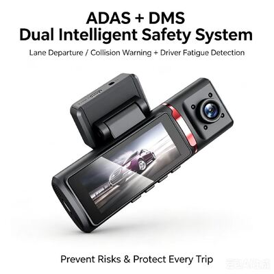 3-канальная ИИ 4G Dash Camera 4K Front, ADAS & DMS, GPS Tracking, 24/7 парковочный монитор