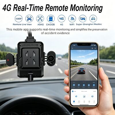 24V 4CH AI Dash Cam Kit Автомобильная камера безопасности DVR с боковой камерой DMS ADAS BSD для грузовика/автобуса