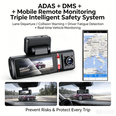 3-канальный HD DVR Dash Cam 4G 4K Front 1080P Kabin Rear GPS Tracking ADAS DMS 24/7 Парковочный монитор для безопасности флота