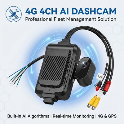 4G Connectivity AI Dashcam with Driver Fatigue Detection and 4-Channel Recording for Fleet Vehicles