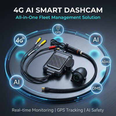 Умный видеорегистратор 4G с AI-видеотелематикой, GPS, Wi-Fi и тревожной кнопкой SOS для безопасности автопарка