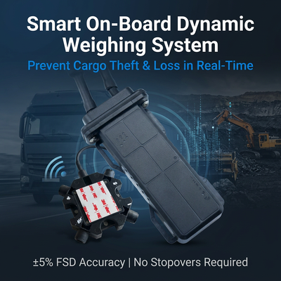 Non-Destructive Onboard Weighing Sensor with Real-Time Load Monitoring and Solid-State Sensor for Fleet Management System
