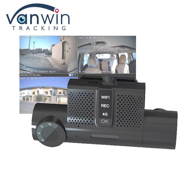 Мини размер портативный 2CH авто черный ящик с 3G / 4G WIFI GPS функции для такси