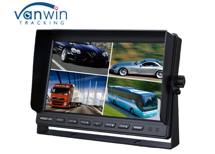 24V Van TFT Car Monitor 10.1 inch 16:9 digital car lcd monitor 4 ways input / output