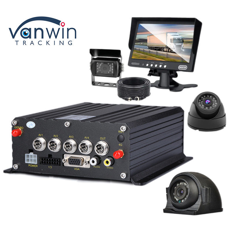 4CH 1080P H.265 SD-карта Мобильный DVR GPS-трекер для автомобильного прибора записи