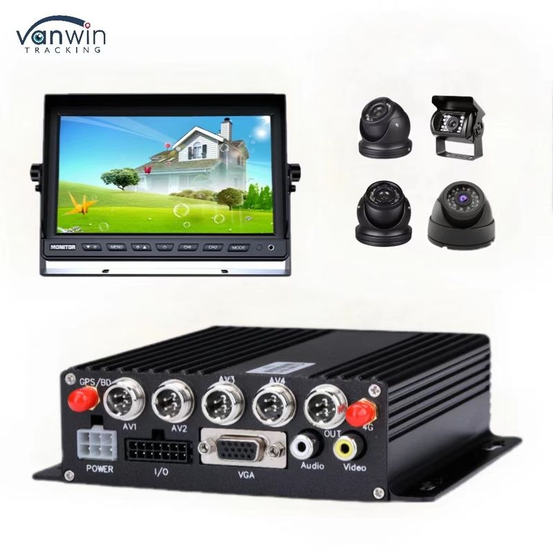 DC 12V 36V H.265 4CH HD 1080P Car Mobile DVR Dash Cam Recorder с беспроводной передачей