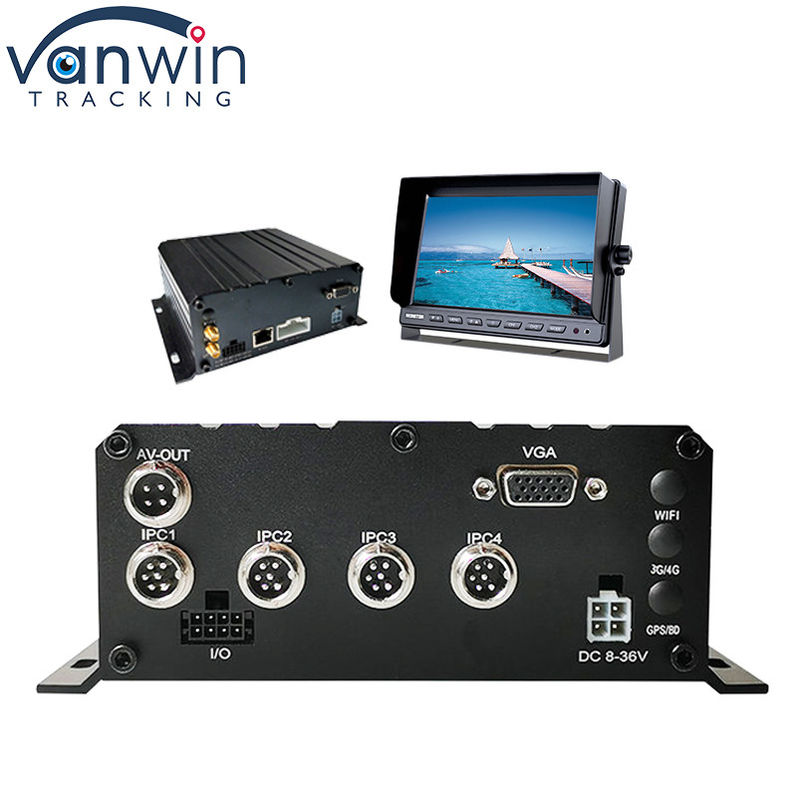 HD 1080P H.264 4 канала мобильный DVR GPS WIFI Автомобильный Автобус Автомобильный Рекордер
