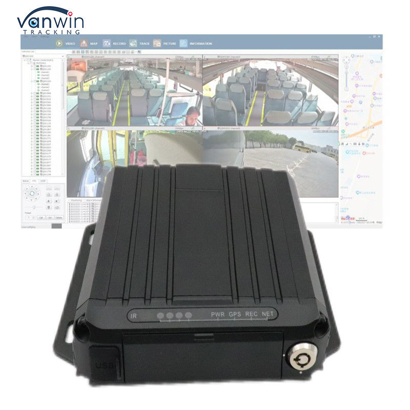 4G онлайн видео отслеживание GPS мобильный DVR 1080p SD карта 4 канала SIM карта GPS транспортное средство камера видеонаблюдения