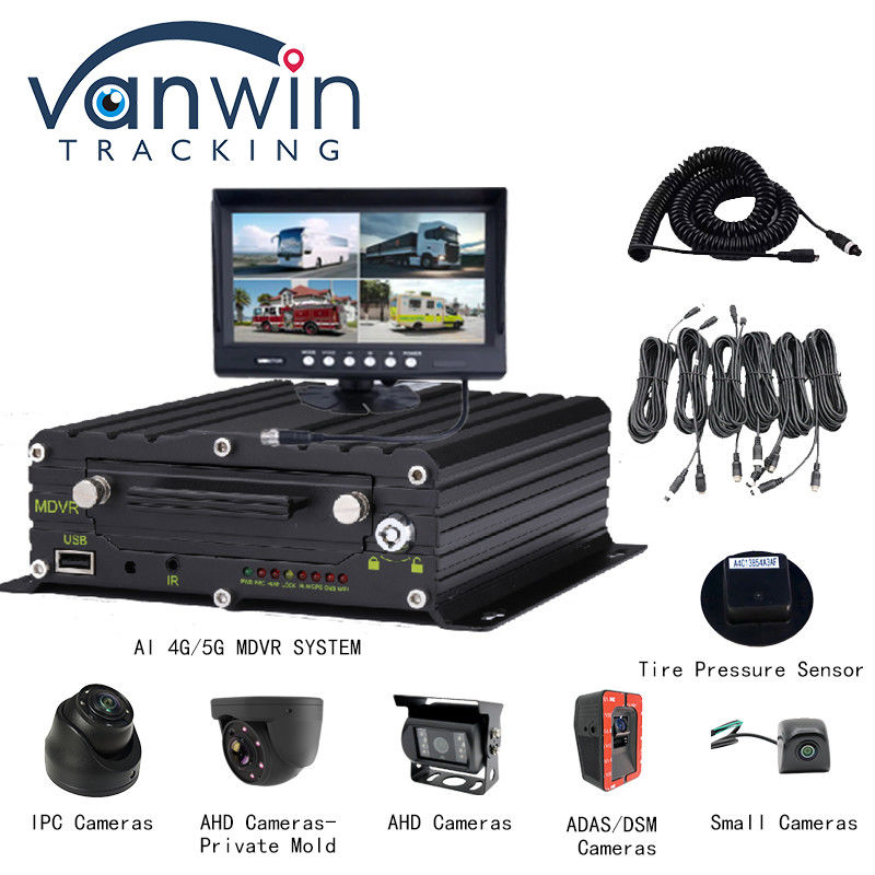 4G 5G WIFI GPS 8 CH AI Mobile DVR ADAS DMS с HDD SSD SD-картой для автомобилей Автобусный грузовик