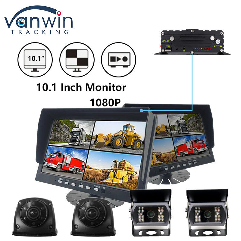 10.1 дюймовый IPS Security TFT Car Monitor HD 1080P Дисплей для грузовиков Автобус Камера транспортного средства