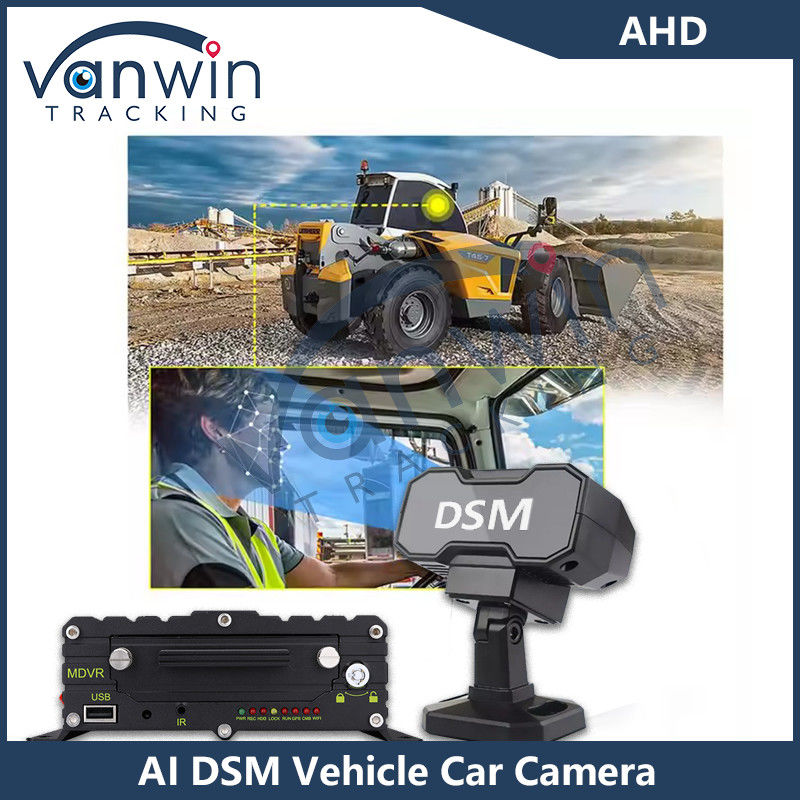 DMS 4G GPS Full HD Мониторинг грузовика Утомляющая камера Противоспальный безопасный материал водитель