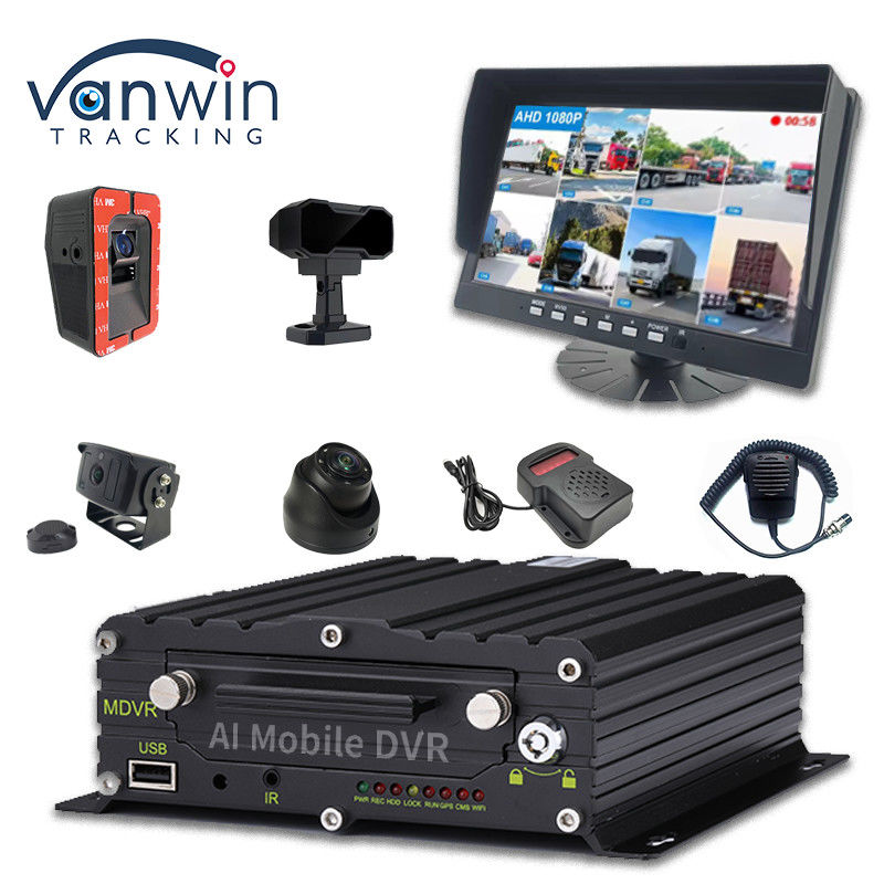 ADAS DMS BSD AI Vehicle Fleet Cam Автомобиль с 8CH Wi-Fi GPS 4G Live View Мобильный видеорегистратор для автомобиля