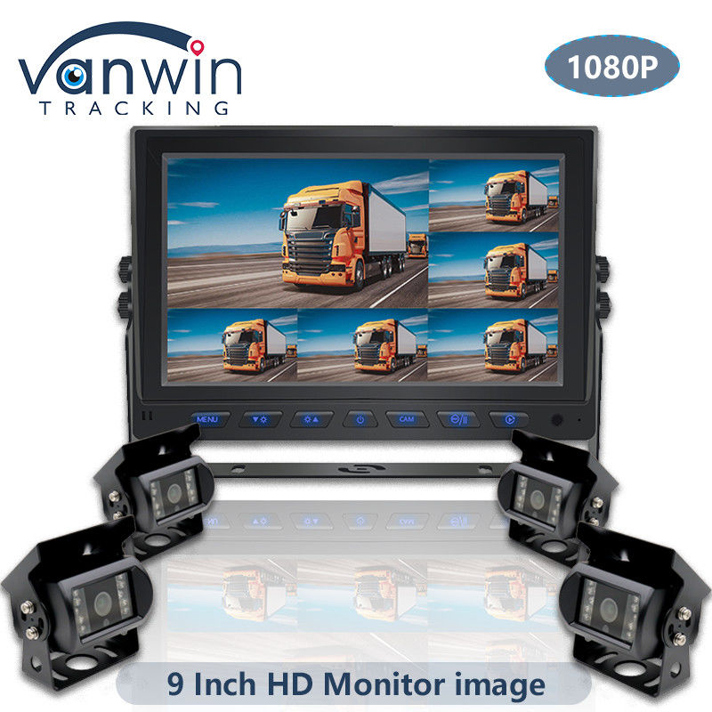 9 дюймовый AHD 1080P MDVR Монитор 8 каналов Full HD Сплит Дисплей Монитор для транспортного средства
