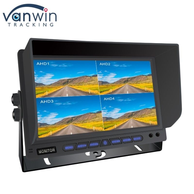 7-дюймовый AHD Quad-Channel Split Car Monitor Система мониторинга автомобильного дисплея