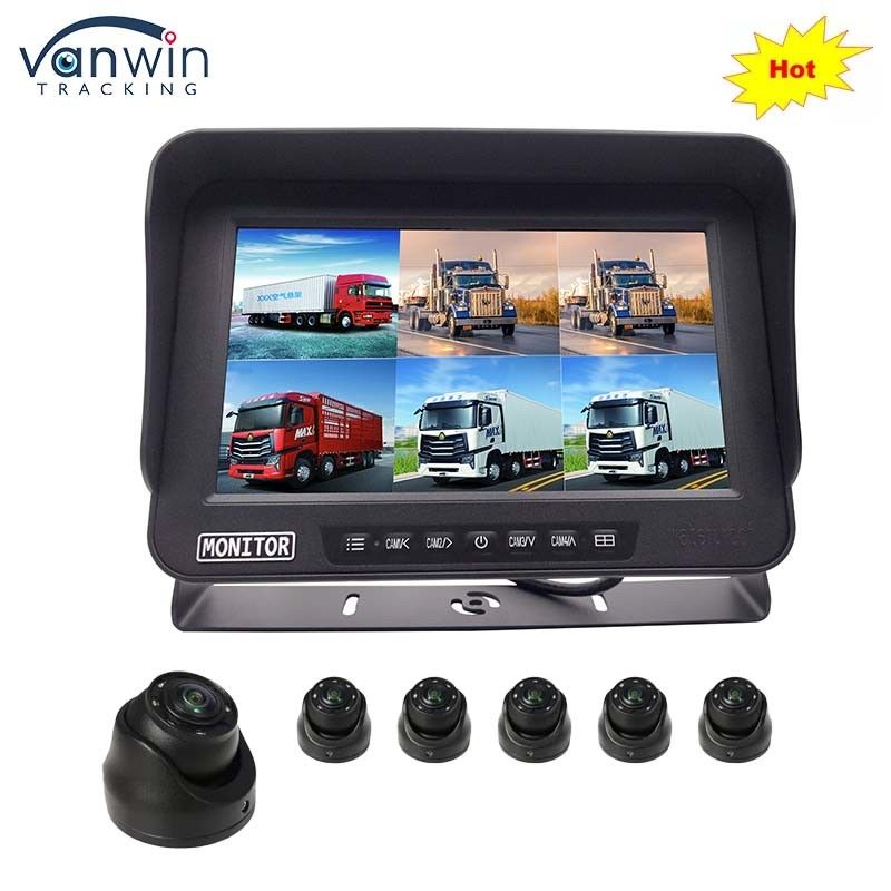 Монитор AHD 1080P MDVR 10,1 дюйма 6 каналов водонепроницаемый дисплейный дисплей SD-карта для автомобиля
