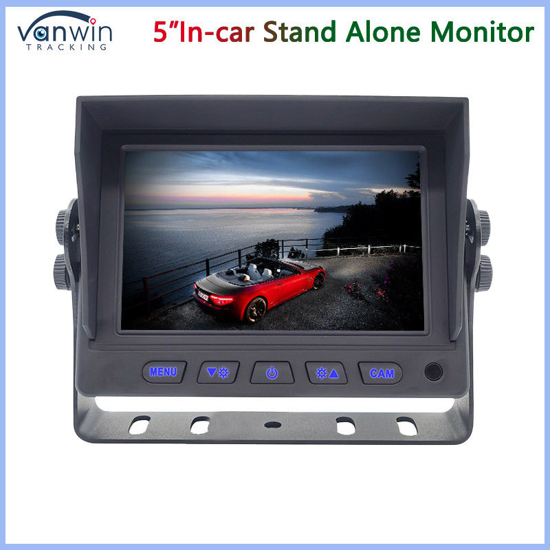 Мини 5 дюймовый автомобильный TFT монитор 2 способа AHD 1080P 720P CVBS Смешанные видео входы с U-образным скобком