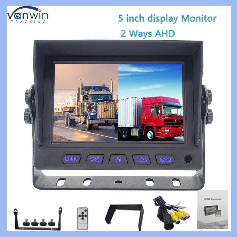 5-дюймовый автомобильный GPS-монитор HD AHD Digital TFT LCD Малая система автоматического мониторинга IPS Rear View Display