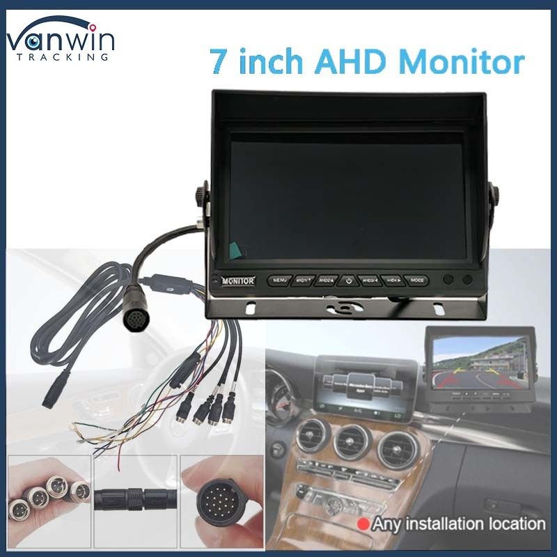 AHD 1080P MDVR Монитор 7-дюймовый дисплейный монитор SD-карта Камера заднего вида