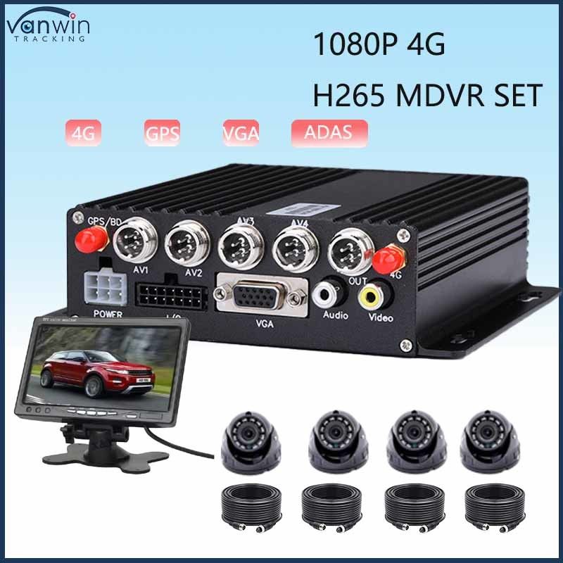 4CH MDVR ADAS с GPS 4G Wi-fi HDD опциональный грузовик для мониторинга времени