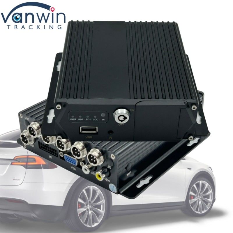 4G GPS MDVR 4 CH SD Card Video Recorder Dual Card Dual Standby для мониторинга безопасности транспортных средств