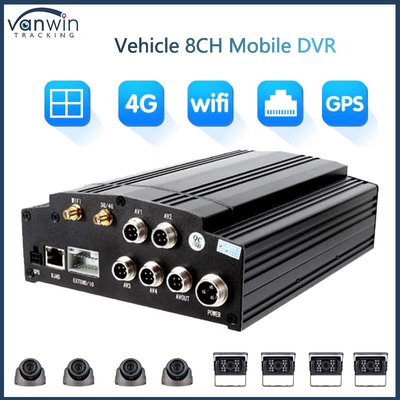 8-канальный мобильный DVR 1080P 4G GPS WIFI HDD Карта DVR Full HD Автомобильные камеры для городского автобуса