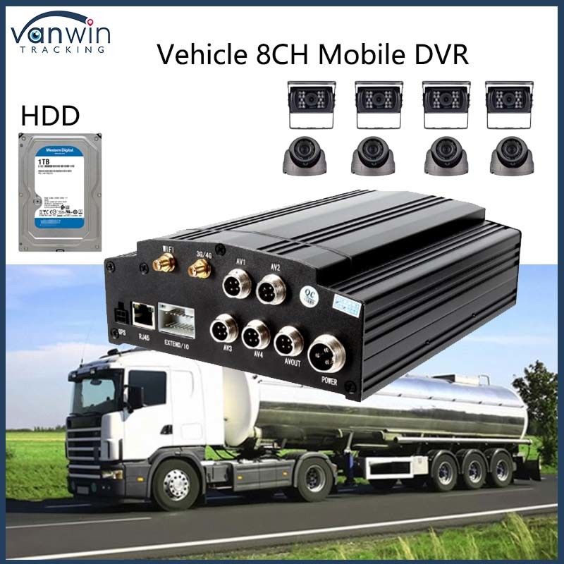 8CH Автомобиль 1080P H. 265 HDD Мобильный DVR Грузовик MDVR Удаленное наблюдение транспортное средство MDVR