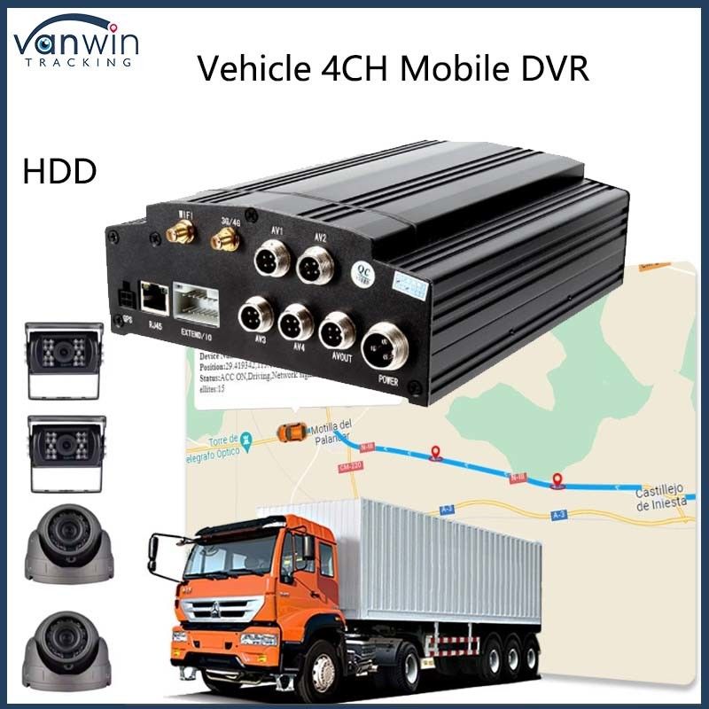 Мобильный видеорегистратор 4 каналов 4G GPS WIFI HDD 1080P AHD Card DVR для городских автобусов