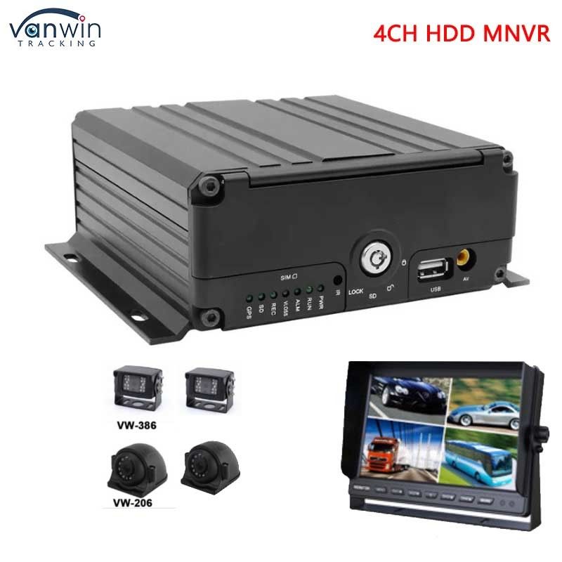 4CH 1080P AHD 3G 4G WIFI и GPS SD HHD Мобильный NVR для автобусов / грузовиков / такси