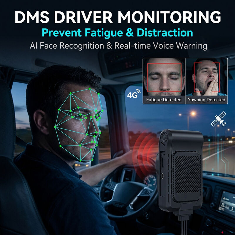 AI Fleet Dashcam 4G LTE с ADAS DMS BSD Active Driver Coaching & Risk Mitigation Blackbox для автомобилей