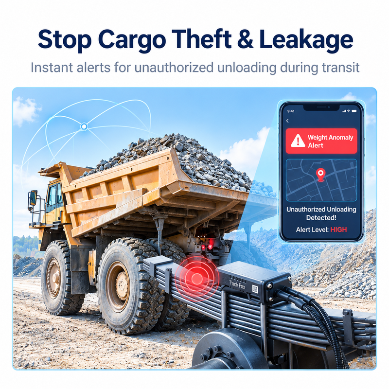 Non-Destructive Installation Maintenance-Free Solid-State Load Sensor for Real-Time Load Monitoring in Heavy Duty Trucks