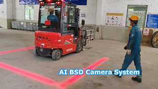 AI BSD Detection 4CH HD Touch DVR Camera System for Heavy Machinery